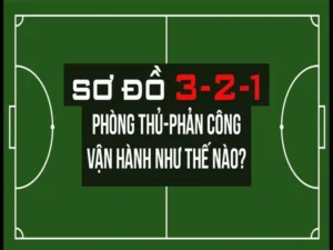 Sơ đồ bóng đá sân 7 3-2-1