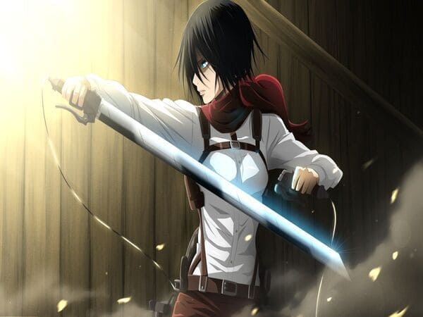 Mikasa có sức mạnh thể chất từ gia tộc Ackerman