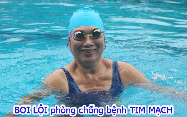 Bơi lội cải thiện sức khỏe tim mạch