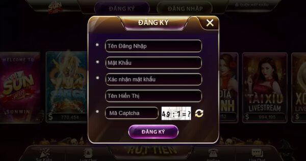 Các bước đăng ký tài khoản game Sunwin cụ thể