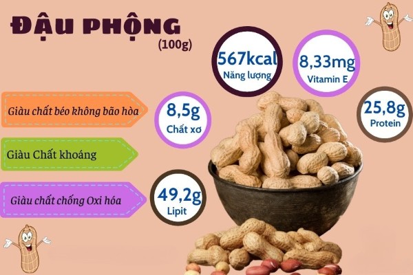 Thành phần protein trong đậu phộng